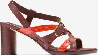 Cole Haan Womens Dillon Heeled Strappy Sandals - Brown Size 10.5