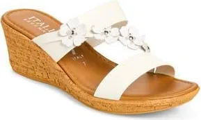 Italian Shoemakers Niva Wedge Sandal in White at Nordstrom Rack, Size 10