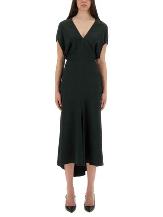 Victoria Beckham Blouson Midi Dress