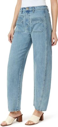 Habitual Evie Long Patch Pocket Barrel Jeans In Aire