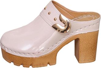 Generic Plus Size High Heels Cool Slippers Spring And Summer New Styles Thick On Slippers For Women Wide Width Sandals for Women plus Size (Beige, 6.5)