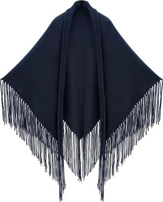 Malo fringed jacket - Blue