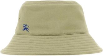 Burberry Cotton Bucket Hat - Dames - Hoeden - Groen - S - Katoen - Accessoires