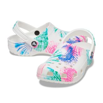 Crocs Classic 207858-928 Clogs Mens White Heel Strap Casual Shoes UPS917