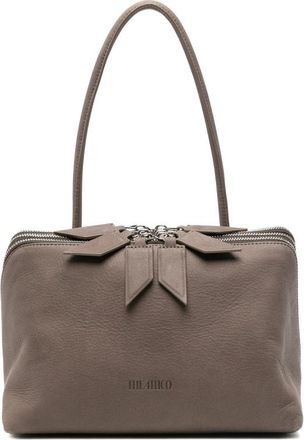 The Attico LAltra Di Milano Triple-zip Leather Tote Bag
