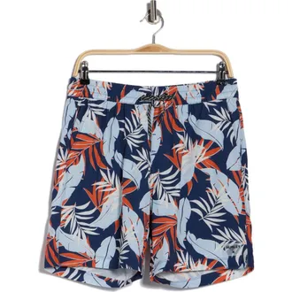 Hurley Resort Volley Swim Shorts in Blue/Black at Nordstrom Rack, Size X-Large