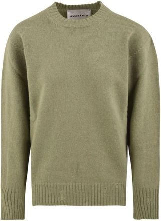 Amaranto Maglia Girocollo - - Knitwear - Uomo - Verde - S
