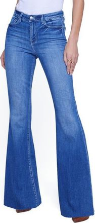 L'agence Sera High Waist Flare Jeans in Bordello at Nordstrom, Size 23