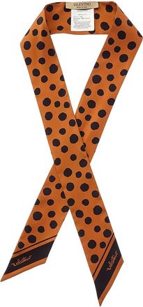Valentino Polka Dot Silk Scarf