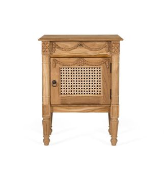 Giner&Colomer Mesita fabricada en madera maciza de teca con acabado natural