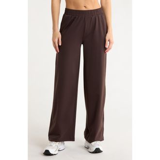 Yogalicious Lux Avenue Wide Leg Pants in Chocolate Torte at Nordstrom Rack, Size Small