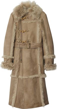 Burberry shearling coat - Neutrals