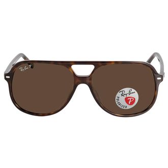 Ray-Ban Bill Polarized Brown Classic B-15 Square Unisex Sunglasses RB2198 902/57 56