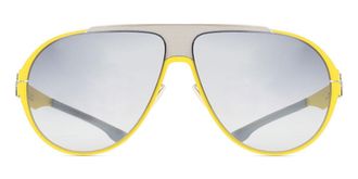 Ic! Berlin IC0002 Carson 41B Mens Sunglasses Yellow Size 64