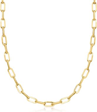 Canaria Canaria 10kt Yellow Gold Paper Clip Link Necklace