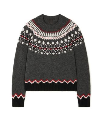 Alanui Sweet Winter Sweater Black Grey/Multicol
