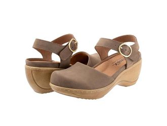 Softwalk Mabelle Womens Shoes Taupe Nubuck : 10 N (AA), Leather