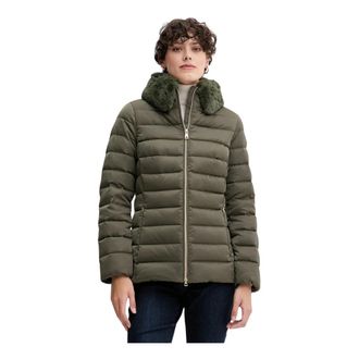Geox Bettanie Quilted Jacket - Dames - Gewatteerde jassen - Groen - S - Leer - Jassen