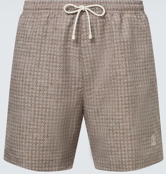Brunello Cucinelli Printed swim trunks