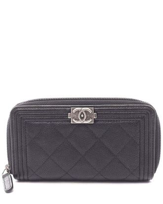 Chanel Boy Zip Wallet Black (Authentic Pre-Loved)