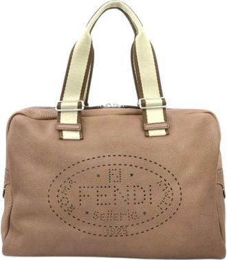 Fendi Pre-owned Vintage Canvas Handbag - Dames - Vintage Handtas - Bruin - ONE Size - Vintage