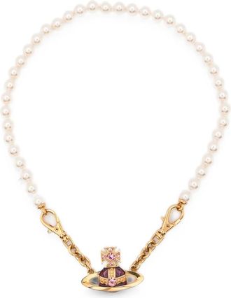 Vivienne Westwood Orb-pendant Faux-pearl Necklace