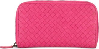 Bottega Veneta Portafoglio con design Intrecciato e zip a giro - Rosa