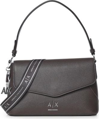 A|X Armani Exchange Borsa a mano con patta - - Bags - Donna - Marrone - ONE SIZE