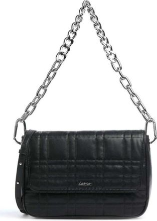 Calvin Klein Touch Shoulder Bag - Dames - Schoudertassen - Zwart - ONE Size - Leer - Tassen