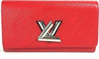 Louis Vuitton Epi Coquelicots Red Color Epi Leather Long Wallet (Bi-Fold) (Pre-Owned)
