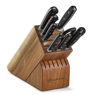 W&uuml;sthof Classic Classic 9 Piece Knife Block Set, Acacia