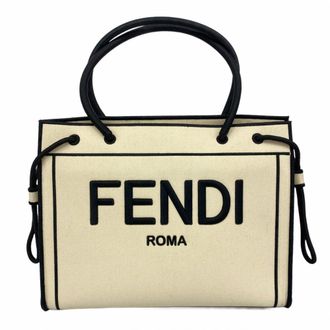 Fendi Beige Canvas Tote Bag (Pre-Owned)