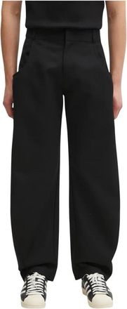Ader Error Wolmix Wijde Broek - Heren - Wijde Broeken - Zwart - XL - Wol - Broeken