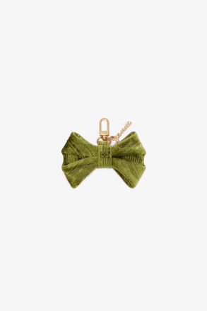 Ganni Green Bow Charm in