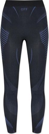 Off-white Training Leggings - Dames - Leggings - Blauw - M/L - Leer - Broeken