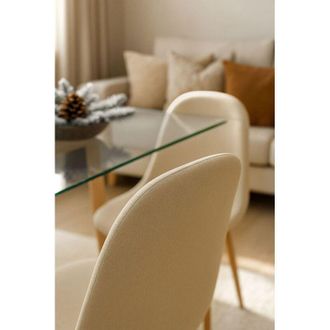 Regalos Miguel Sillas Comedor - Silla Teok Tela - Beige
