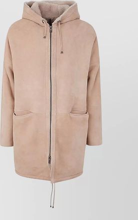 Giorgio Brato leather hooded parka