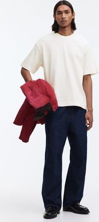 H&M Loose Fit Interlock T-shirt in Cream at Nordstrom, Size Xx-Large