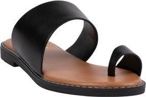 Good Choice Shoes Florence Toe Loop Sandal in Black at Nordstrom Rack, Size 9.5