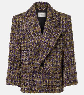 Saint Laurent Wool-blend tweed jacket