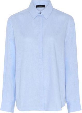 Bruuns Bazaar Agatah Shirt - Dames - Overhemden - Blauw - XL - Overhemden