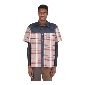 (di)vision Short Sleeve Shirts, male, Multicolor, Size: XL Hybrid Denim Shirt