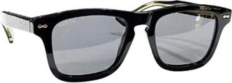Gucci Pre-owned Plastic sunglasses - Dames - Vintage Accessoires - Zwart - ONE Size - Vintage