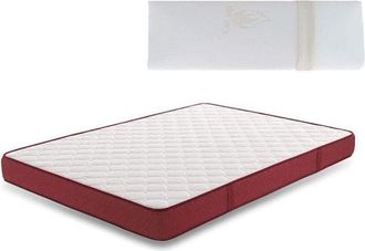 HOGAR 24 Bz62-colch&oacute;n Viscoel&aacute;stico 105 X 180 Cm + Almohada Viscoelastica 100%, Con Tejido 3d Y Aloe Vera, Higi&eacute;nico-transpirable