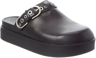 Rag & Bone Geo Buckle Leather Platform Mule