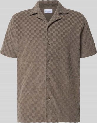 Lindbergh Lindbergh Regular Fit Freizeithemd mit Reverskragen in Taupe, Gr&ouml;&szlig;e XXXL