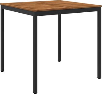 vidaXL Mesa De Bar Para Jard&iacute;n Natural Y Negro 110 X 108,5 X 105 Cm Vidaxl