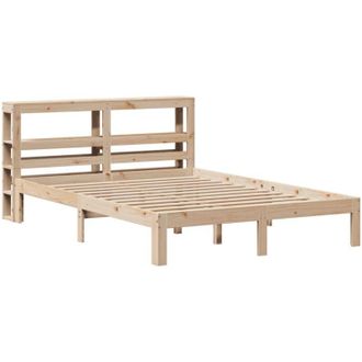 vidaXL Estructura De Cama Con Cabecero Madera Maciza Pino 120x190 Cm Vidaxl