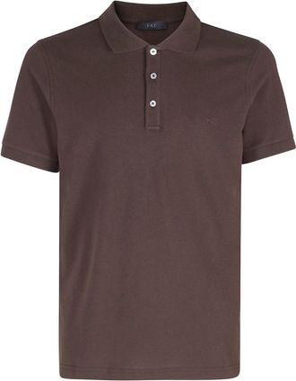 Fay Polo Piquet - Heren - Polos - Bruin - L - Tops
