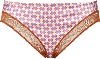 Eres Slip Slow con bordo in pizzo - Viola